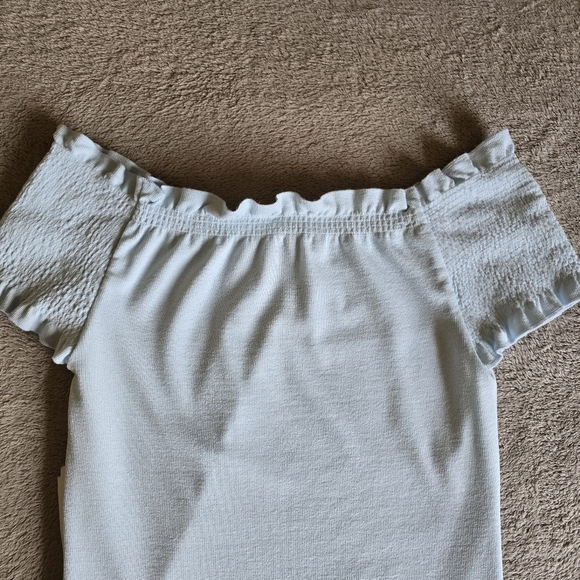 Marc Cain off the shoulder short sleeve fitted top size N1 - Picture 9 of 16